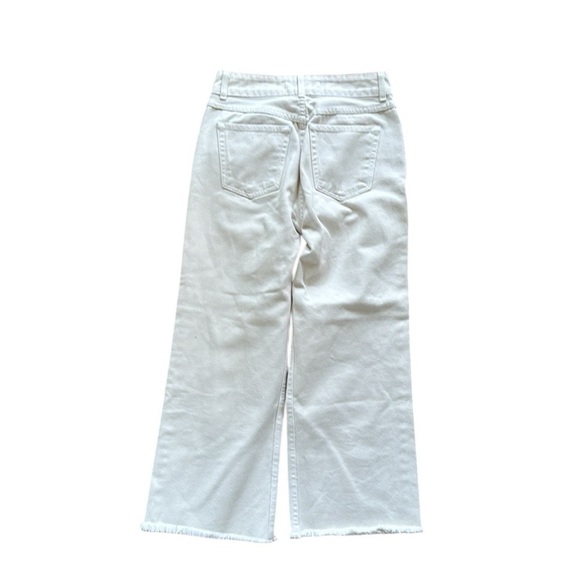 Reformation Madison Button Fly Wide Leg White Denim Jeans size 28 - Picture 2 of 8